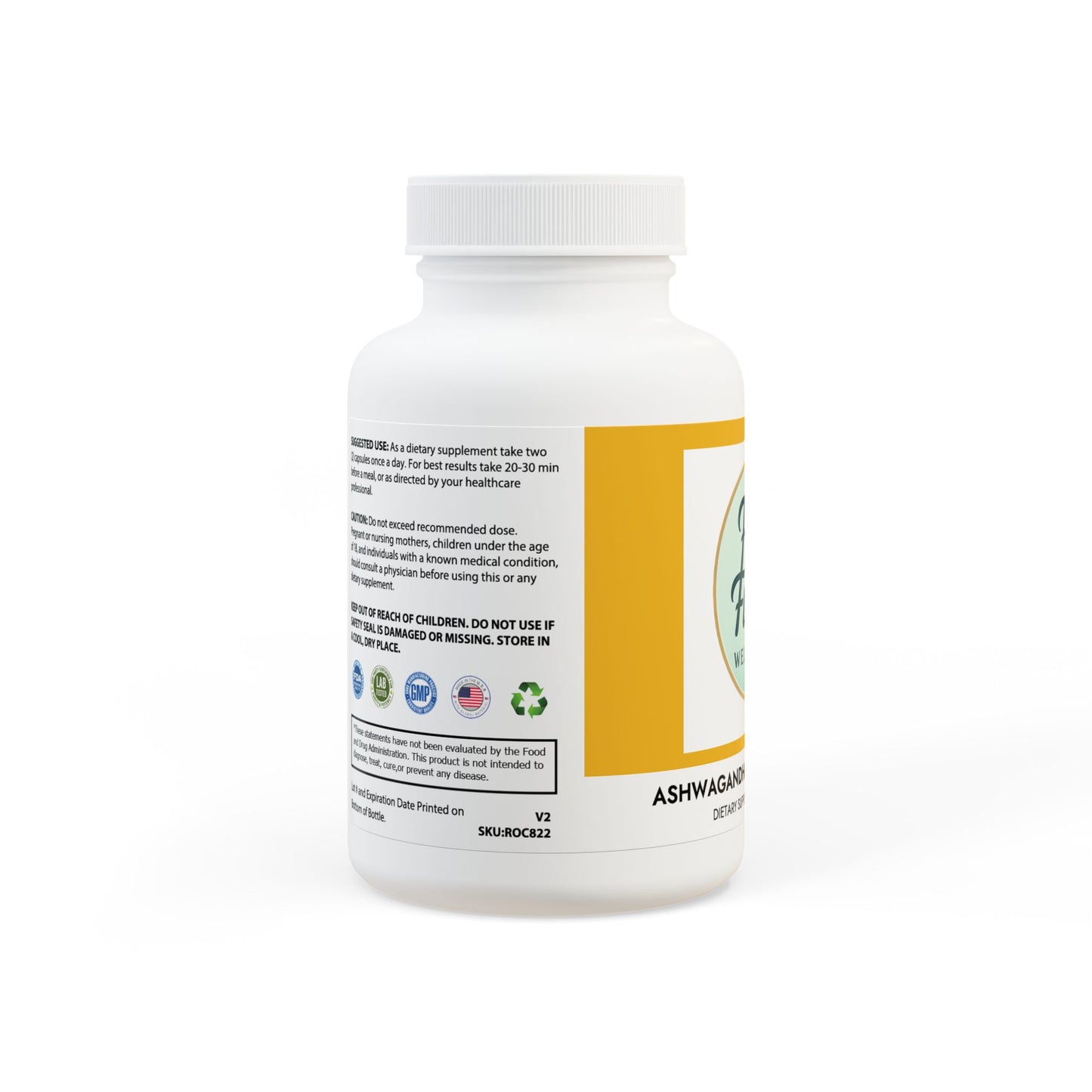 Ashwagandha and Black Pepper Supplement (60 capsules)