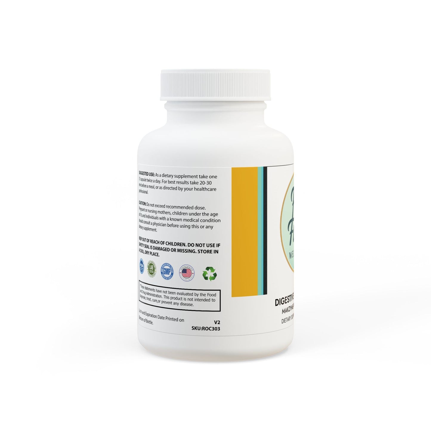 Digestive Enzyme Blend Supplement (60 Capsules)