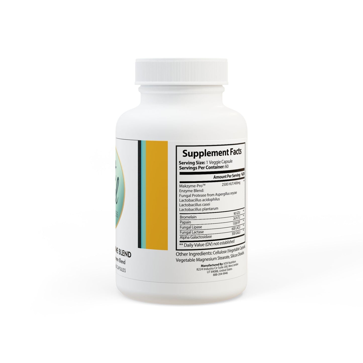 Digestive Enzyme Blend Supplement (60 Capsules)