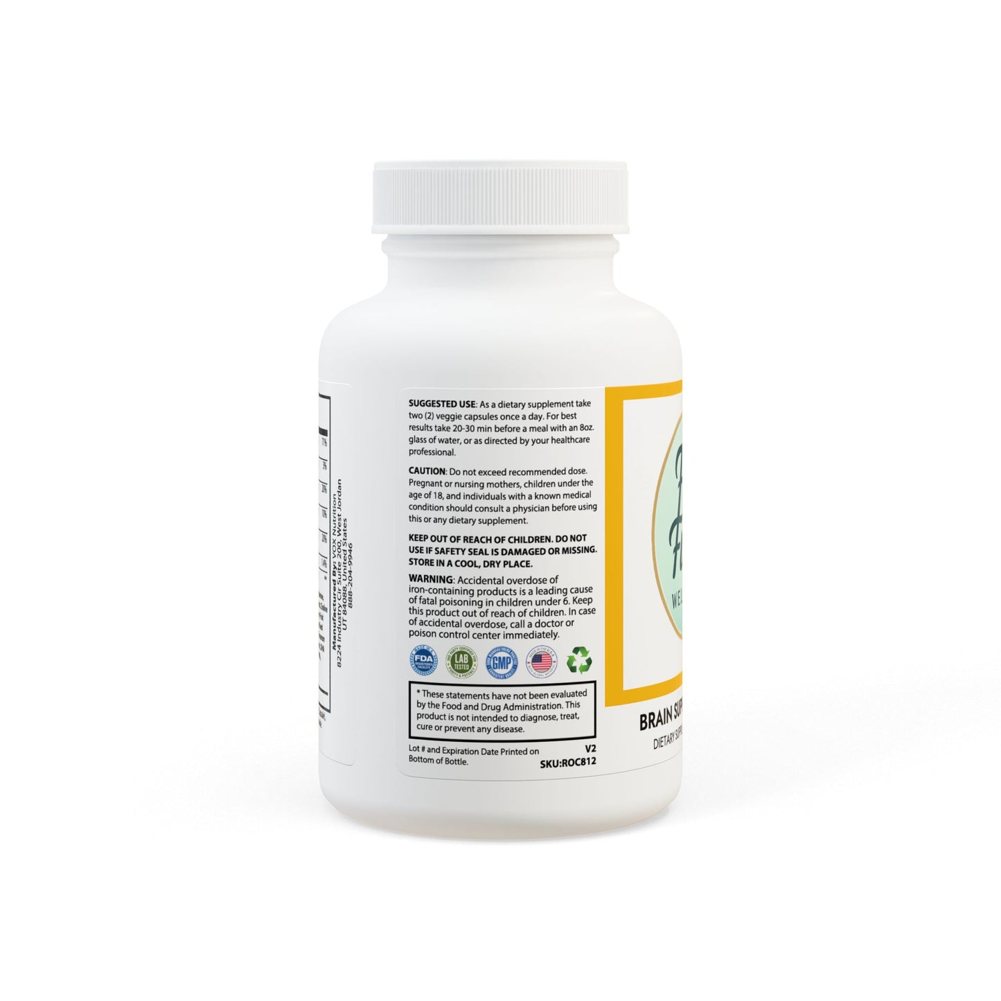 Brain Support Complex Supplement (60 Capsules)