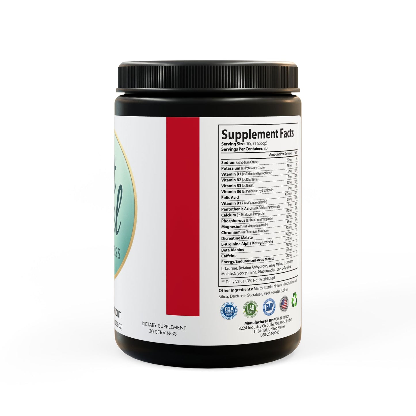 Pre-Workout Supplement, Watermelon (300g, 10.58oz)