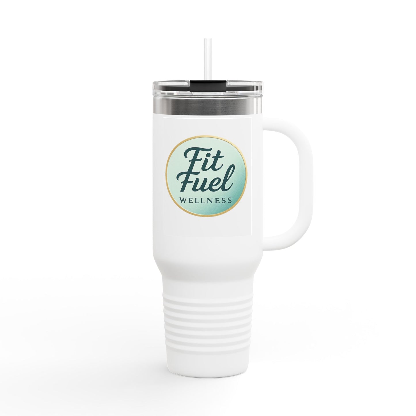 Fit Fuel Insulated Travel Mug | 40oz Large Coffee Cup for On-the-Go Hydration
