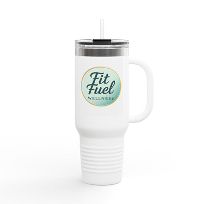 Fit Fuel Insulated Travel Mug | 40oz Large Coffee Cup for On-the-Go Hydration