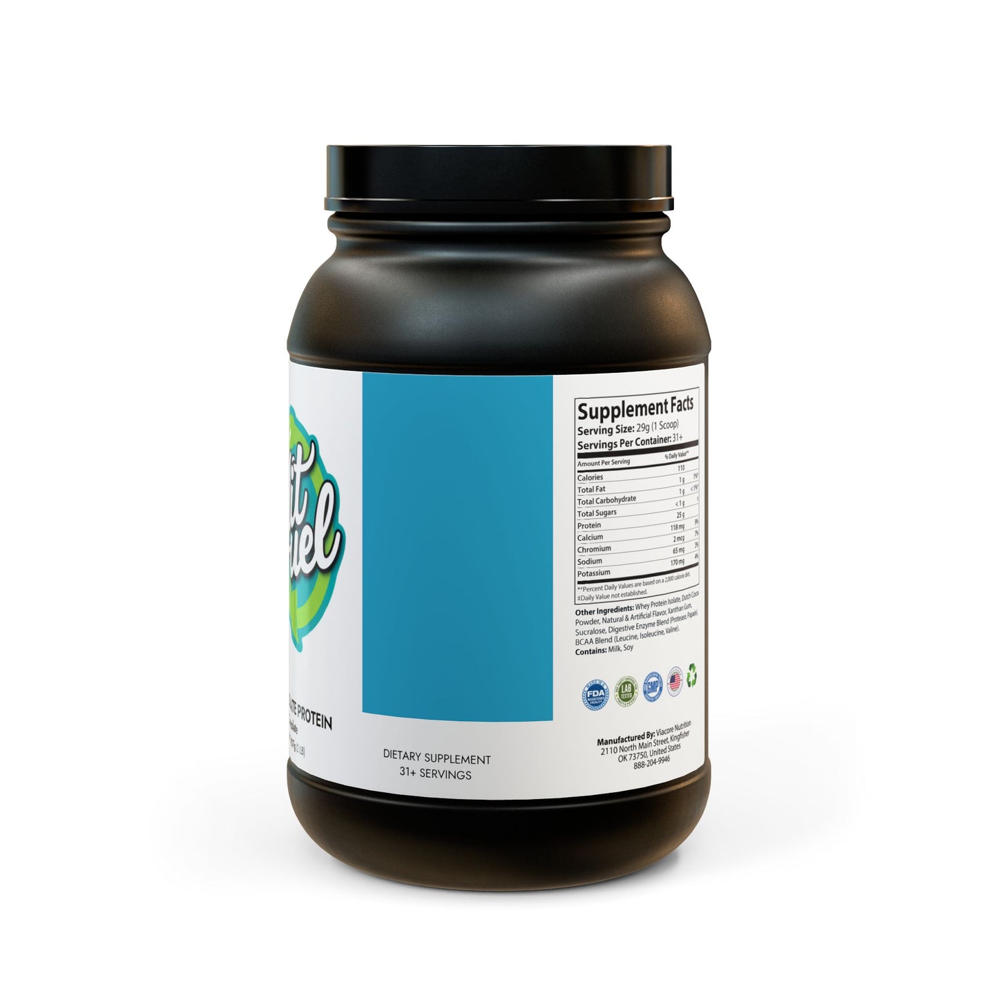 Whey Isolate Protein Supplement (907g, 2lb)